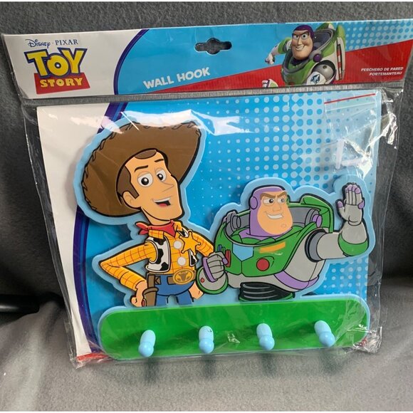 Disney Pixar Toy Story Wall Hook Featuring Woody & Buzz Lightyear By Decofun - N - Picture 9 of 9